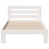 Estructura de cama sin colchón madera de pino blanca 90x200