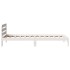 Estructura de cama sin colchón madera de pino blanca 90x200