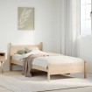 Estructura de cama sin colchón madera maciza de pino 100x200 cm