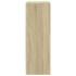 Aparador con LED madera de ingeniería roble Sonoma 77x34x100