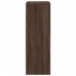 Aparador con LED madera ingeniería marrón roble 77x34x100