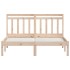 Estructura cama doble pequeña madera maciza 135x190