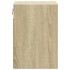 Muebles de TV de pared luces LED 2 uds roble Sonoma 41x31x45