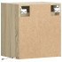 Muebles de TV de pared luces LED 2 uds roble Sonoma 41x31x45