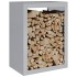 Leñero acero galvanizado 60x40x80