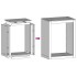 Leñero acero galvanizado 60x40x80