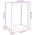 Leñero acero galvanizado 60x40x80