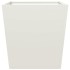 Jardineras 2 uds de acero blanco 50x50x50