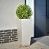 Jardinera de acero inoxidable 35x35x75