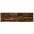 Mueble de TV de pared con luces LED roble ahumado 140x31x38