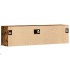 Mueble de TV de pared con luces LED roble ahumado 140x31x38