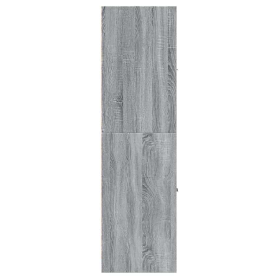 Armario botiquín madera ingeniería gris Sonoma 30x41x144,5