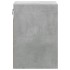 Mesitas de noche de pared con luces LED 2 uds gris