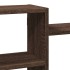Estantería de pared madera ingeniería marrón roble 129x18x42