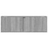 Mueble de TV de pared con luces LED gris Sonoma 100x31x35