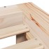 Estructura de cama sin colchón madera maciza pino 75x190
