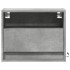 Mesitas de noche de pared con luces LED 2 uds gris