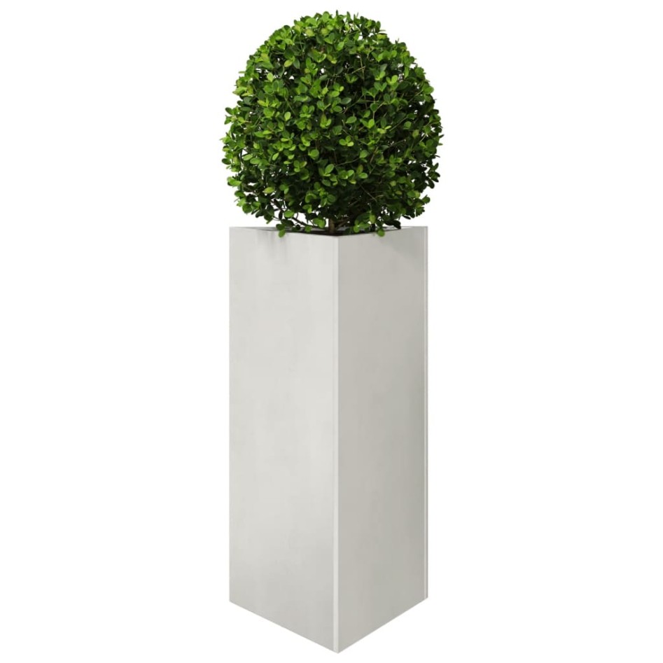 Jardinera trianngular de acero inoxidable 40x34,5x70