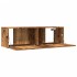 Muebles para TV de pared 2 uds madera envejecida 100x30x30