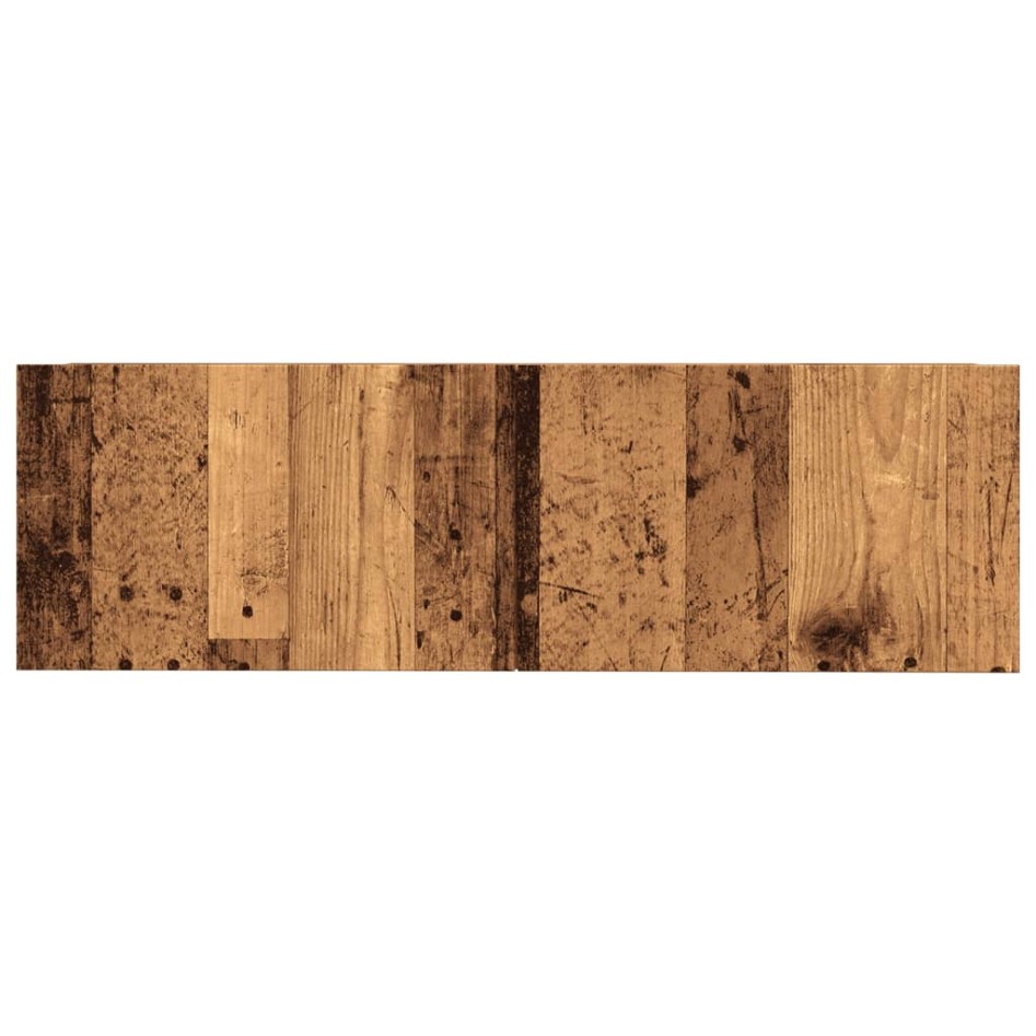 Muebles para TV de pared 2 uds madera envejecida 100x30x30