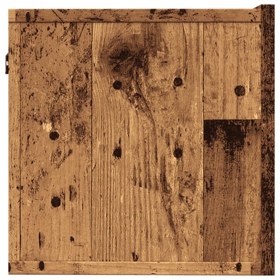 Muebles para TV de pared 2 uds madera envejecida 100x30x30