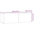 Muebles para TV de pared 2 uds madera envejecida 100x30x30
