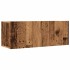 Muebles para TV de pared 2 uds madera envejecida 80x30x30