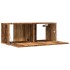 Muebles para TV de pared 2 uds madera envejecida 80x30x30