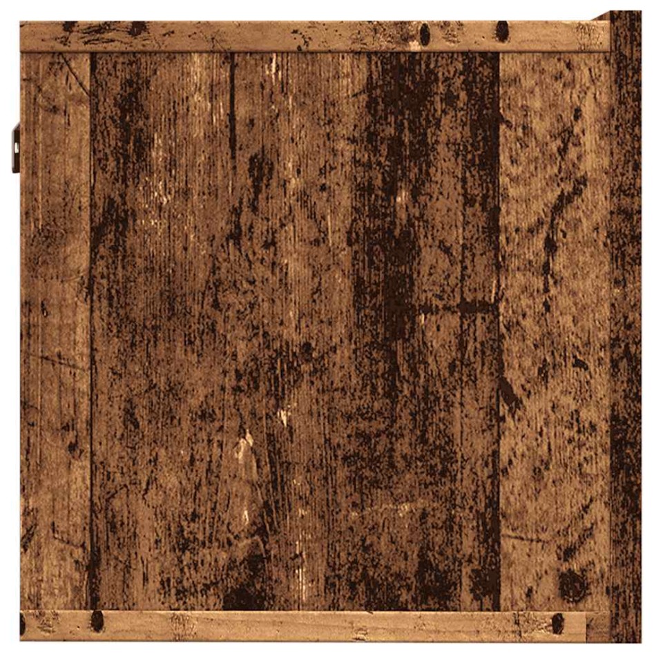 Muebles para TV de pared 2 uds madera envejecida 80x30x30