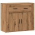 Aparador madera de ingeniería roble artesanal 80x33x70