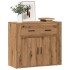 Aparador madera de ingeniería roble artesanal 80x33x70