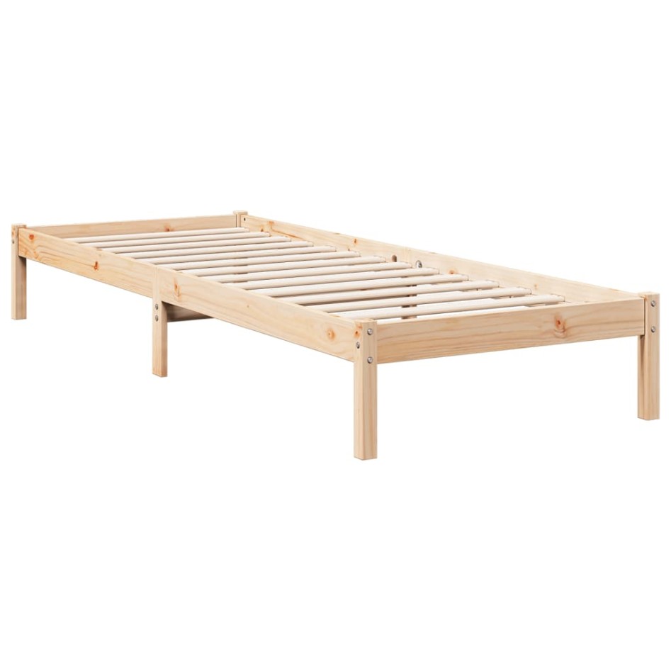 Cama extralarga sin colchón madera maciza de pino 80x210
