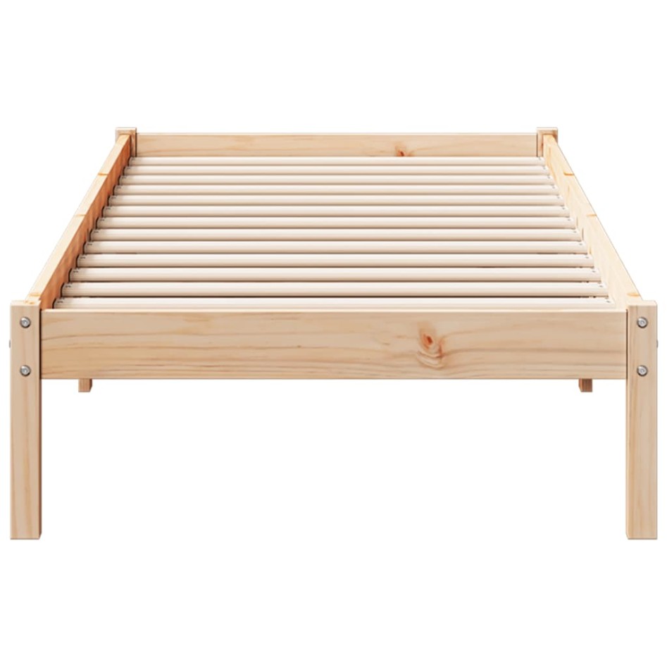 Cama extralarga sin colchón madera maciza de pino 80x210