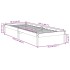 Cama extralarga sin colchón madera maciza de pino 80x210
