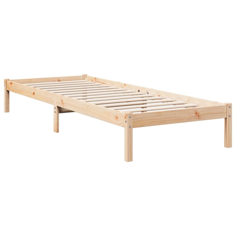 Cama extralarga sin colchón madera maciza de pino 80x220