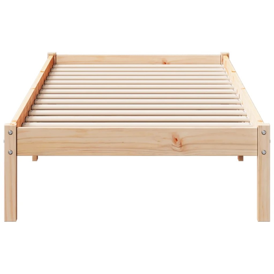 Cama extralarga sin colchón madera maciza de pino 80x220
