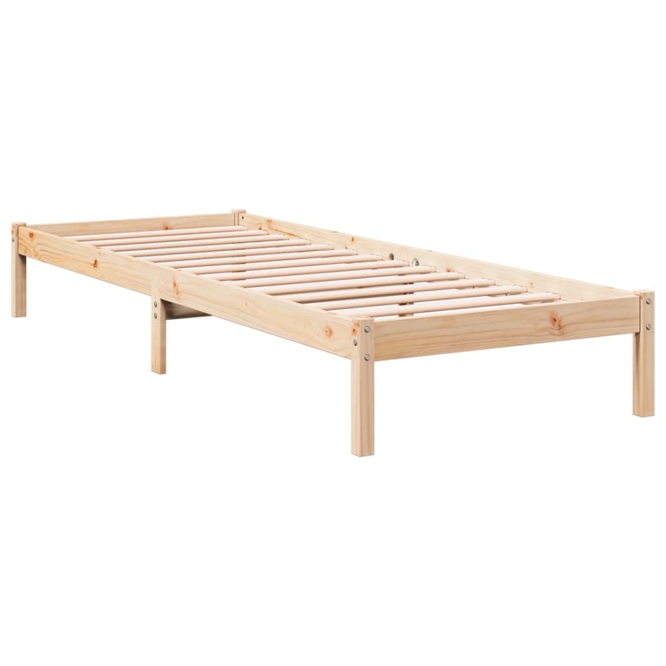 Cama extralarga sin colchón madera maciza de pino 90x220