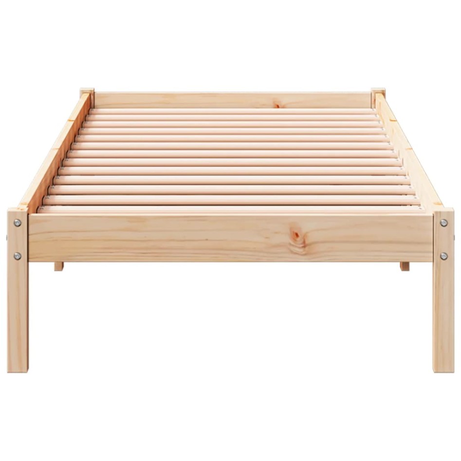 Cama extralarga sin colchón madera maciza de pino 90x220