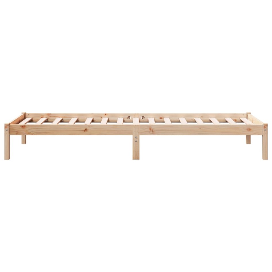 Cama extralarga sin colchón madera maciza de pino 90x220