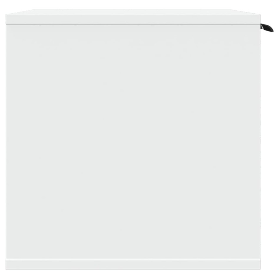 Mueble arenero para gatos madera ingeniería blanco 60x40x40