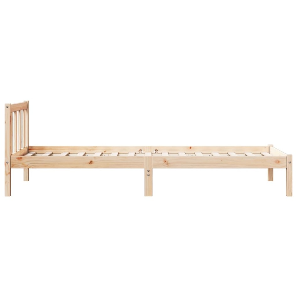 Cama extralarga sin colchón madera maciza de pino 80x210