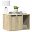 Mueble arenero para gatos madera roble Sonoma 60x40x40 cm