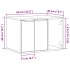 Mueble arenero para gatos madera roble Sonoma 60x40x40