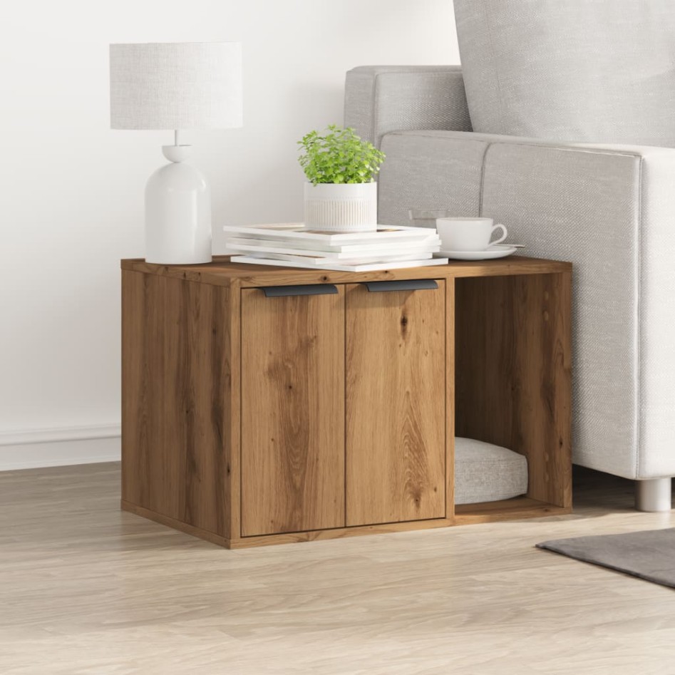 Mueble arenero para gatos madera ingeniería artisian