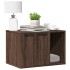 Mueble arenero para gatos madera ingeniería marrón 60x40x40