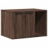 Mueble arenero para gatos madera ingeniería marrón 60x40x40