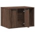 Mueble arenero para gatos madera ingeniería marrón 60x40x40