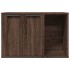 Mueble arenero para gatos madera ingeniería marrón 60x40x40
