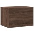 Mueble arenero para gatos madera ingeniería marrón 60x40x40