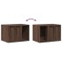Mueble arenero para gatos madera ingeniería marrón 60x40x40